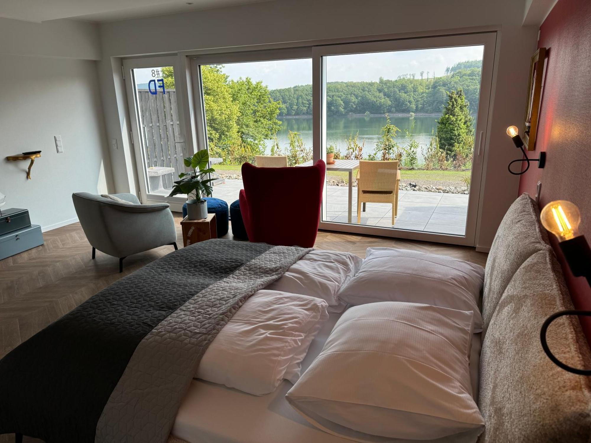 Ommi Kese See-Suite Sauna Biggesee Olpe bei Meschede Zewnętrze zdjęcie